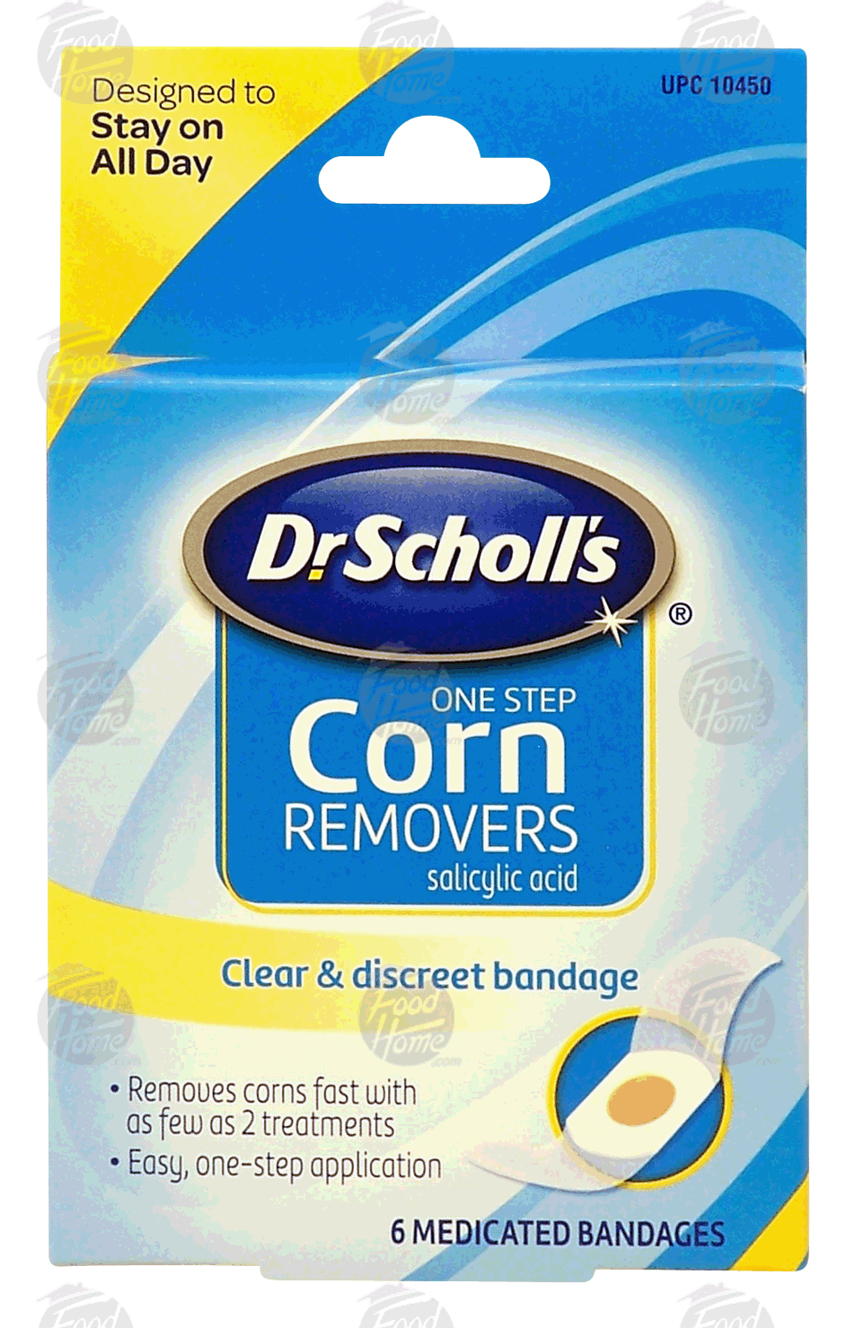 Dr Scholl's  one step corn removers, salicylic acid, maximum strength, all in one design Full-Size Picture